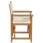 vidaXL Sillas de director plegable 2 uds madera maciza de teca