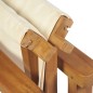 vidaXL Sillas de director plegable 2 uds madera maciza de teca