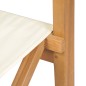 vidaXL Sillas de director plegable 2 uds madera maciza de teca
