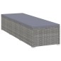 vidaXL Tumbonas de jardín y mesita 3 piezas ratán sintético gris vidaXL Tumbonas de jardín y mesita 3 piezas ratán sintético gris