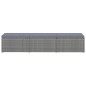 vidaXL Tumbonas de jardín y mesita 3 piezas ratán sintético gris vidaXL Tumbonas de jardín y mesita 3 piezas ratán sintético gris