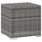 vidaXL Tumbonas de jardín y mesita 3 piezas ratán sintético gris vidaXL Tumbonas de jardín y mesita 3 piezas ratán sintético gris