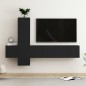 vidaXL Set de muebles de salón TV 5 piezas madera de ingeniería negro vidaXL Set de muebles de salón TV 5 piezas madera de ingeniería negro