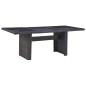 vidaXL Juego de comedor para jardín 11 piezas ratán sintético negro vidaXL Juego de comedor para jardín 11 piezas ratán sintético negro