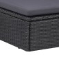 vidaXL Juego de comedor para jardín 11 piezas ratán sintético negro vidaXL Juego de comedor para jardín 11 piezas ratán sintético negro