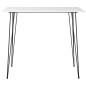vidaXL Juego de mesa alta y taburetes de bar 3 piezas blanco vidaXL Juego de mesa alta y taburetes de bar 3 piezas blanco