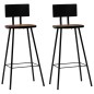 vidaXL Juego de mesa alta y taburetes de bar 3 piezas blanco vidaXL Juego de mesa alta y taburetes de bar 3 piezas blanco