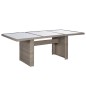 vidaXL Conjunto de comedor de jardín 9 piezas ratán sintético marrón vidaXL Conjunto de comedor de jardín 9 piezas ratán sintético marrón