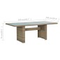 vidaXL Conjunto de comedor de jardín 9 piezas ratán sintético marrón vidaXL Conjunto de comedor de jardín 9 piezas ratán sintético marrón