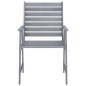 vidaXL Juego de comedor de jardín 5 pzas madera maciza de acacia gris vidaXL Juego de comedor de jardín 5 pzas madera maciza de acacia gris