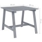 vidaXL Juego de comedor de jardín 5 pzas madera maciza de acacia gris vidaXL Juego de comedor de jardín 5 pzas madera maciza de acacia gris