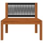 vidaXL Muebles de jardín 7 pzas cojines crema madera maciza de acacia vidaXL Muebles de jardín 7 pzas cojines crema madera maciza de acacia