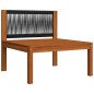 vidaXL Muebles de jardín 7 pzas cojines crema madera maciza de acacia vidaXL Muebles de jardín 7 pzas cojines crema madera maciza de acacia