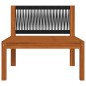 vidaXL Muebles de jardín 8 pzas cojines crema madera maciza de acacia vidaXL Muebles de jardín 8 pzas cojines crema madera maciza de acacia
