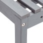 vidaXL Muebles de bistró de jardín 4 piezas madera maciza acacia gris