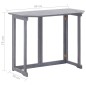 vidaXL Muebles de bistró de jardín 4 piezas madera maciza acacia gris