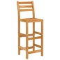 vidaXL Mesa y sillas de bar para jardín 7 pzas madera maciza de acacia vidaXL Mesa y sillas de bar para jardín 7 pzas madera maciza de acacia