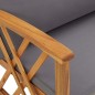 vidaXL Juego de jardín de 5 piezas con cojines Madera maciza de acacia vidaXL Juego de jardín de 5 piezas con cojines Madera maciza de acacia
