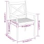 vidaXL Juego de comedor de jardín 7 piezas madera maciza de acacia vidaXL Juego de comedor de jardín 7 piezas madera maciza de acacia