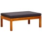 vidaXL Banco de jardín con mesa y reposapiés madera de acacia macizoa vidaXL Banco de jardín con mesa y reposapiés madera de acacia macizoa
