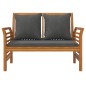vidaXL Set de muebles para jardín 3 piezas con cojines madera acacia