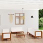 vidaXL Juego muebles de jardín y cojines 9 pzas madera maciza acacia vidaXL Juego muebles de jardín y cojines 9 pzas madera maciza acacia