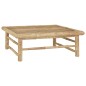 vidaXL Set de muebles de jardín 6 piezas bambú y cojines blanco crema vidaXL Set de muebles de jardín 6 piezas bambú y cojines blanco crema