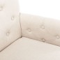 vidaXL Sillas de comedor con reposabrazos 2 unidades de tela beige vidaXL Sillas de comedor con reposabrazos 2 unidades de tela beige
