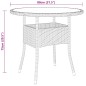vidaXL Juego de comedor para jardín de 5 piezas ratán sintético beige