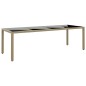 vidaXL Juego de comedor de jardín de 11 piezas ratán sintético beige