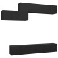 vidaXL Set de muebles de salón TV 7 piezas madera de ingeniería negro vidaXL Set de muebles de salón TV 7 piezas madera de ingeniería negro