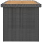 vidaXL Set comedor de jardín 7 piezas y cojines ratán sintético negro vidaXL Set comedor de jardín 7 piezas y cojines ratán sintético negro