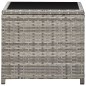 vidaXL Set de muebles de jardín 3 pzas y cojines ratán sintético gris