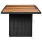 vidaXL Juego de comedor para jardín 7 piezas ratán sintético negro vidaXL Juego de comedor para jardín 7 piezas ratán sintético negro