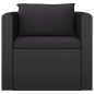 vidaXL Set de muebles de jardín 10 pzas cojines ratán sintético negro vidaXL Set de muebles de jardín 10 pzas cojines ratán sintético negro