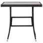 vidaXL Juego de comedor para jardín 3 piezas ratán sintético negro vidaXL Juego de comedor para jardín 3 piezas ratán sintético negro