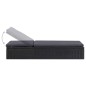 vidaXL Juego de comedor para jardín 11 piezas ratán sintético negro