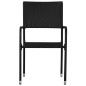 vidaXL Set comedor jardín 3 pzas ratán sintético madera acacia negro