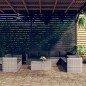 vidaXL Set de muebles de jardín 10 pzas y cojines ratán sintético gris vidaXL Set de muebles de jardín 10 pzas y cojines ratán sintético gris