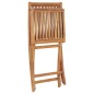 vidaXL Conjunto de comedor de jardín 5 piezas madera maciza de teca vidaXL Conjunto de comedor de jardín 5 piezas madera maciza de teca