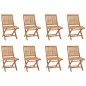 vidaXL Conjunto de comedor de jardín 9 piezas madera maciza de teca vidaXL Conjunto de comedor de jardín 9 piezas madera maciza de teca