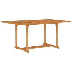 vidaXL Conjunto de comedor de jardín 5 piezas madera maciza de teca