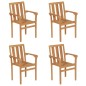 vidaXL Conjunto de comedor de jardín 5 piezas madera maciza de teca vidaXL Conjunto de comedor de jardín 5 piezas madera maciza de teca