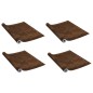 vidaXL Láminas autoadhesivas puertas 4 uds PVC roble oscuro 210x90 cm vidaXL Láminas autoadhesivas puertas 4 uds PVC roble oscuro 210x90 cm
