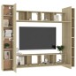 vidaXL Set de muebles salón TV 8 pzas madera ingeniería roble Sonoma