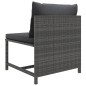 vidaXL Set de muebles de jardín 8 pzas y cojines ratán sintético gris vidaXL Set de muebles de jardín 8 pzas y cojines ratán sintético gris