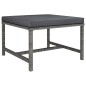 vidaXL Set de muebles de jardín 8 pzas y cojines ratán sintético gris vidaXL Set de muebles de jardín 8 pzas y cojines ratán sintético gris