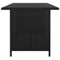 vidaXL Set de muebles de jardín 9 pzas y cojines ratán sintético negro