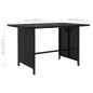vidaXL Set de muebles de jardín 9 pzas y cojines ratán sintético negro