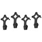 vidaXL Kit de herrajes de puertas correderas acero negro 2 uds 183 cm vidaXL Kit de herrajes de puertas correderas acero negro 2 uds 183 cm